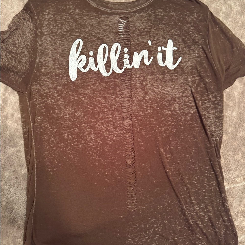Women's 'Killin' It' Graphic Tee - Brown